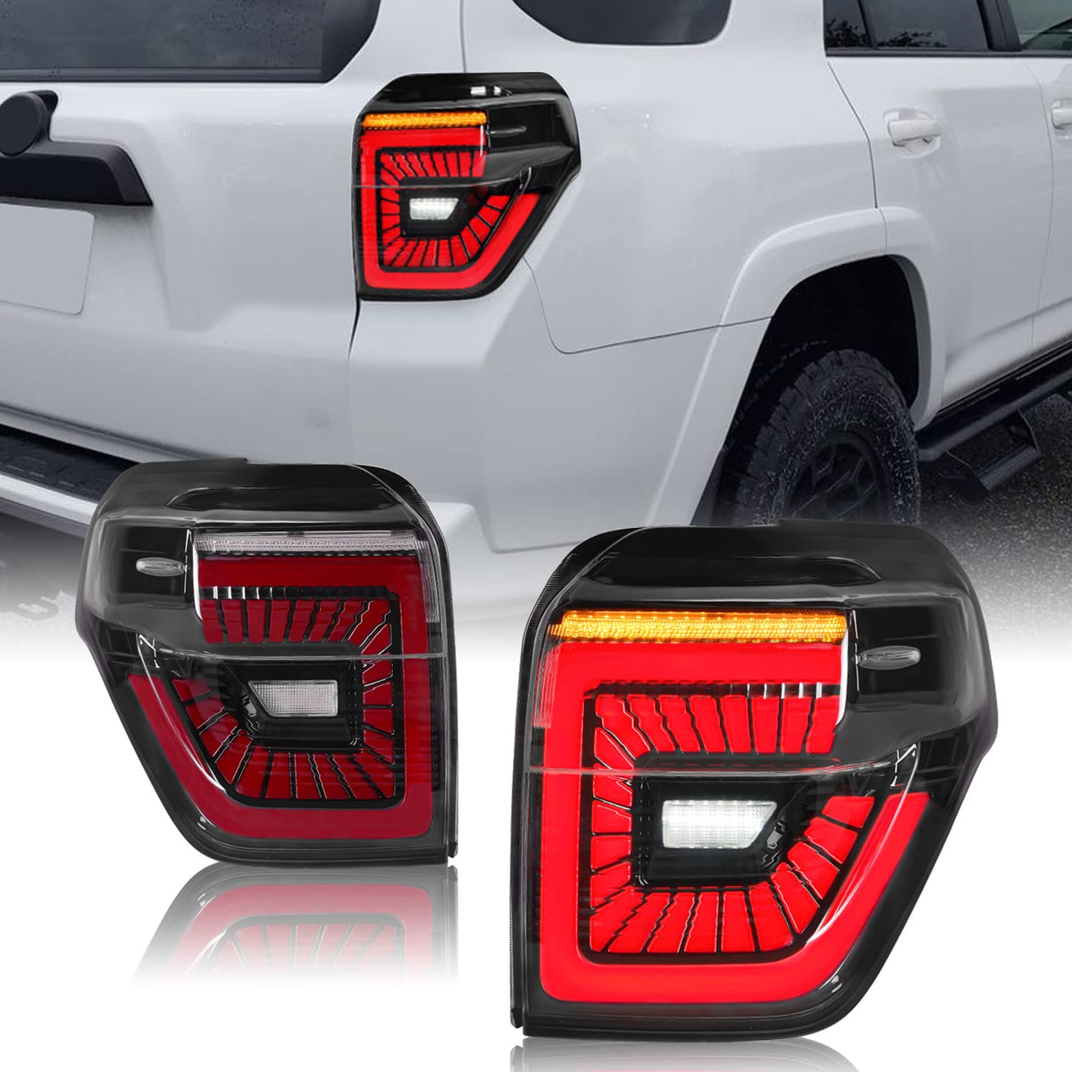 Full LED Tail Lights Assembly For Toyota 4Runner 2014-2021