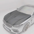 Revozport BMW M8 F91, F92, F93 Full Carbon Bonnet / Hood Aftermarket Carbon Fiber Part / Bodykit - Robot Bodykits