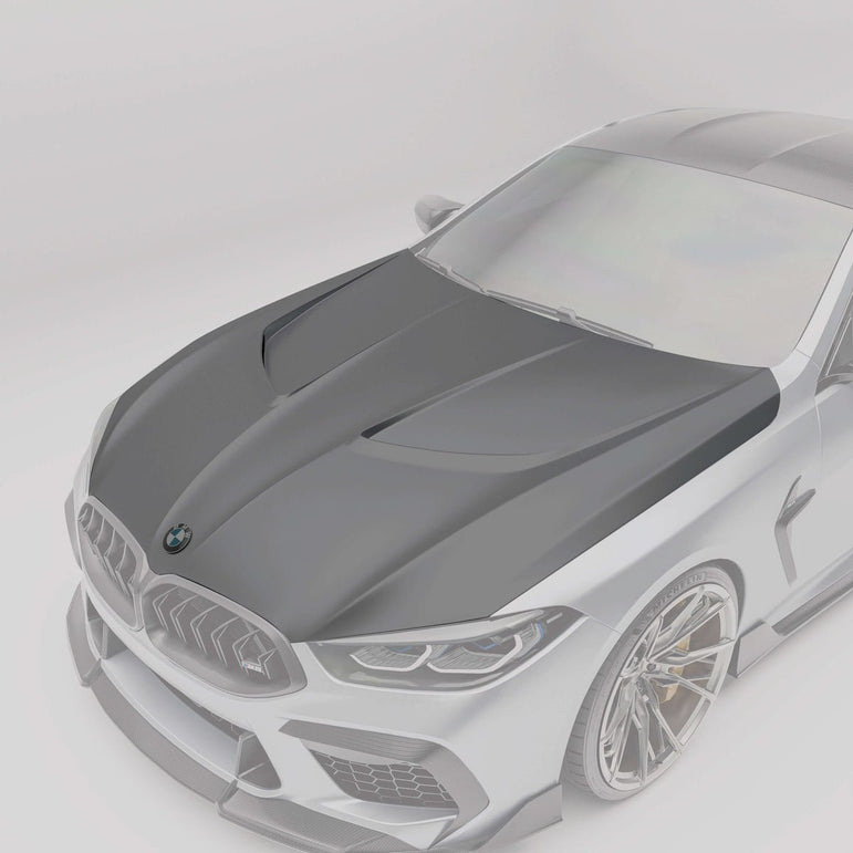 Revozport BMW M8 F91, F92, F93 Full Carbon Bonnet / Hood Aftermarket Carbon Fiber Part / Bodykit - Robot Bodykits