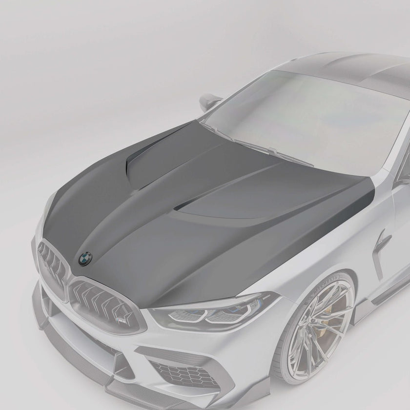 Revozport BMW M8 F91, F92, F93 Full Carbon Bonnet / Hood Aftermarket Carbon Fiber Part / Bodykit - Robot Bodykits