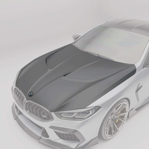 Revozport BMW M8 F91, F92, F93 Full Carbon Bonnet / Hood Aftermarket Carbon Fiber Part / Bodykit - Robot Bodykits