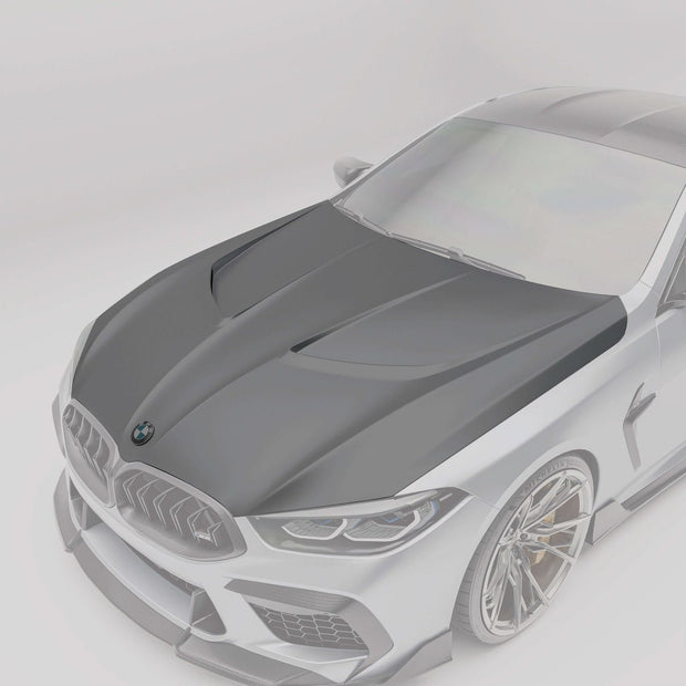 Revozport BMW M8 F91, F92, F93 Full Carbon Bonnet / Hood Aftermarket Carbon Fiber Part / Bodykit - Robot Bodykits