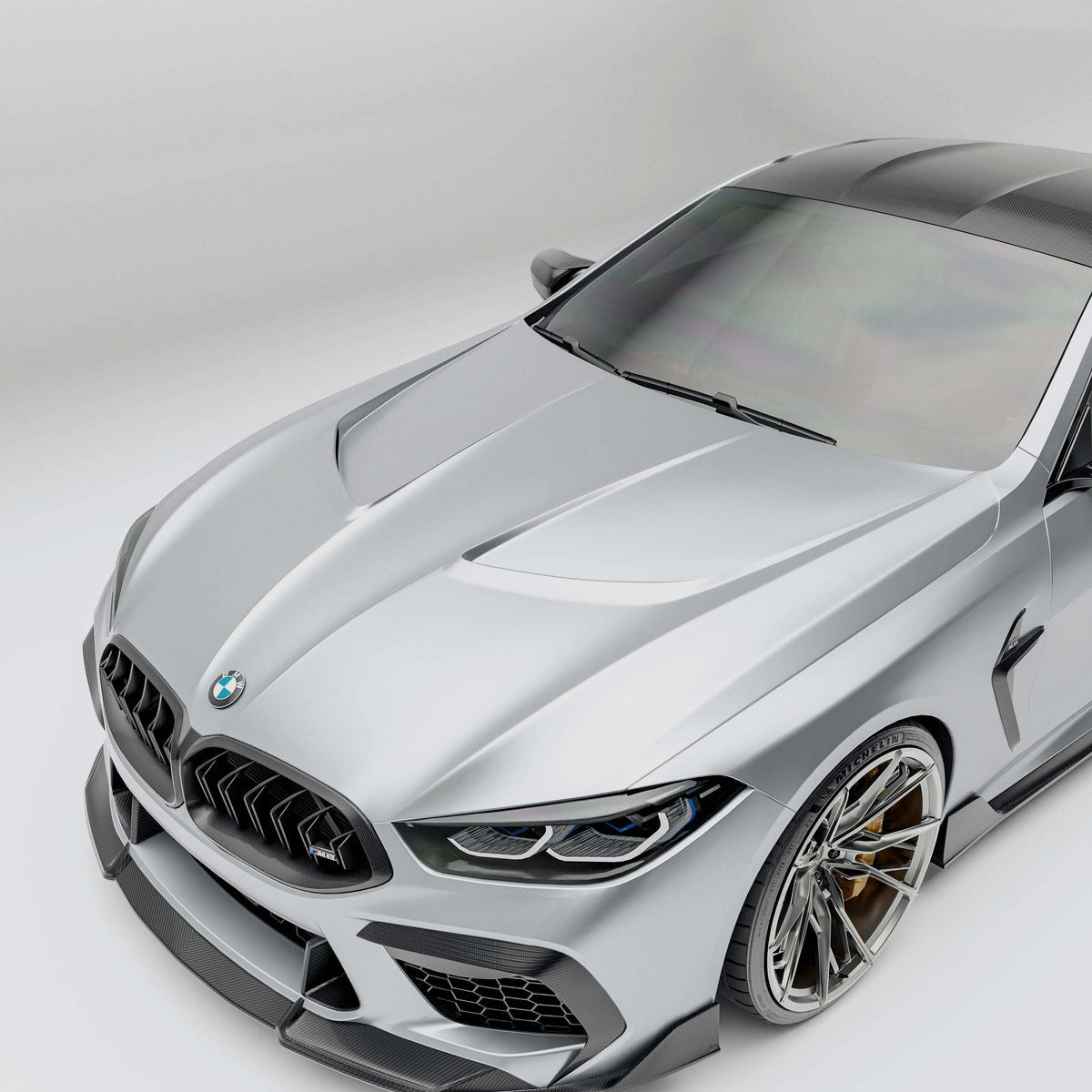 Revozport BMW M8 F91, F92, F93 Full Carbon Bonnet / Hood Aftermarket Carbon Fiber Part / Bodykit - Robot Bodykits
