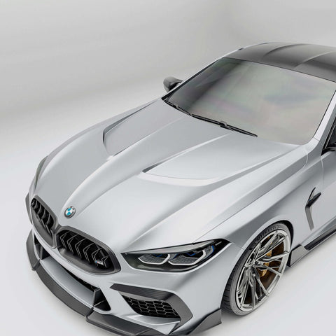 Revozport BMW M8 F91, F92, F93 Full Carbon Bonnet / Hood Aftermarket Carbon Fiber Part / Bodykit - Robot Bodykits