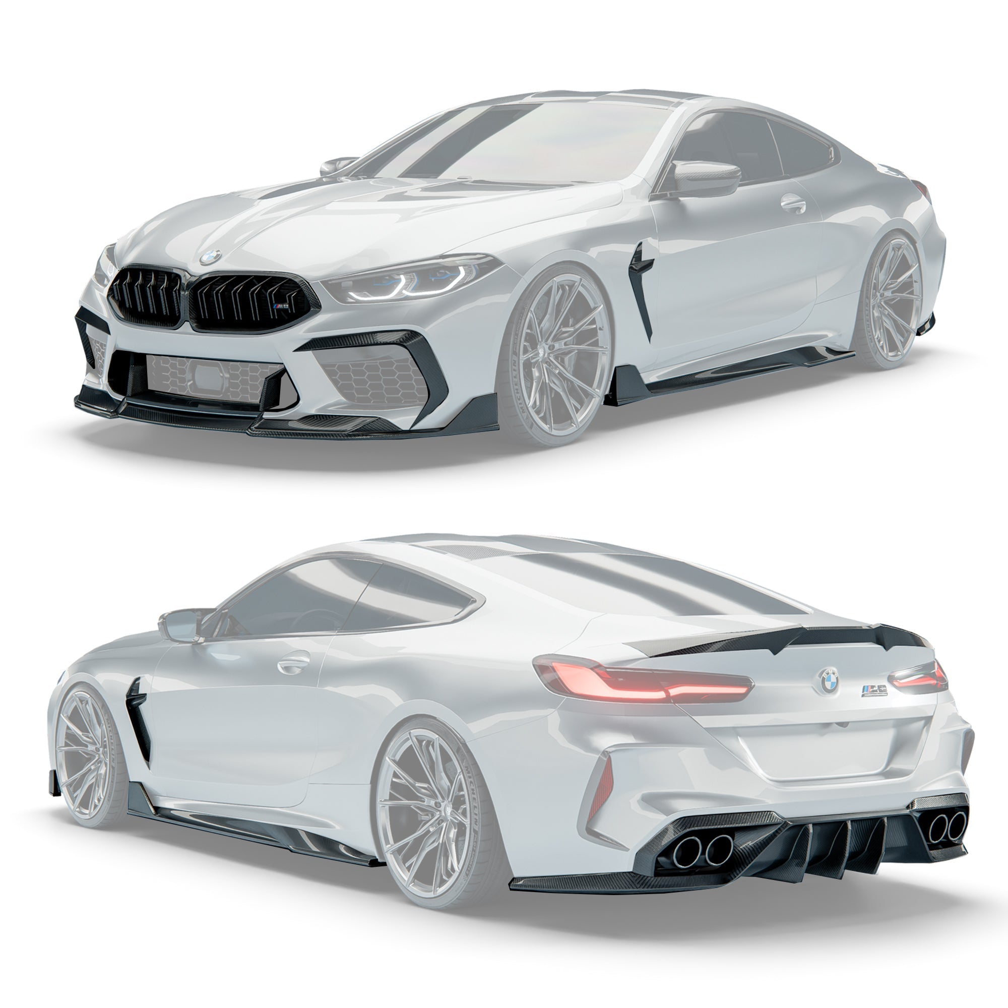 Revozport BMW M8 F91, F92, F93 Full Carbon Fiber Body Kit Aftermarket Carbon Fiber Part / Bodykit - Robot Bodykits