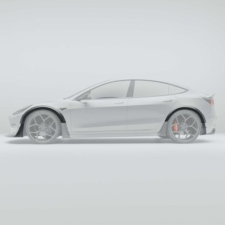 RevoZport Tesla Model 3 2019-2024 (Gen 1) Wide Arch Body Kit Aftermarket Carbon Fiber Part / Bodykit - Robot Bodykits
