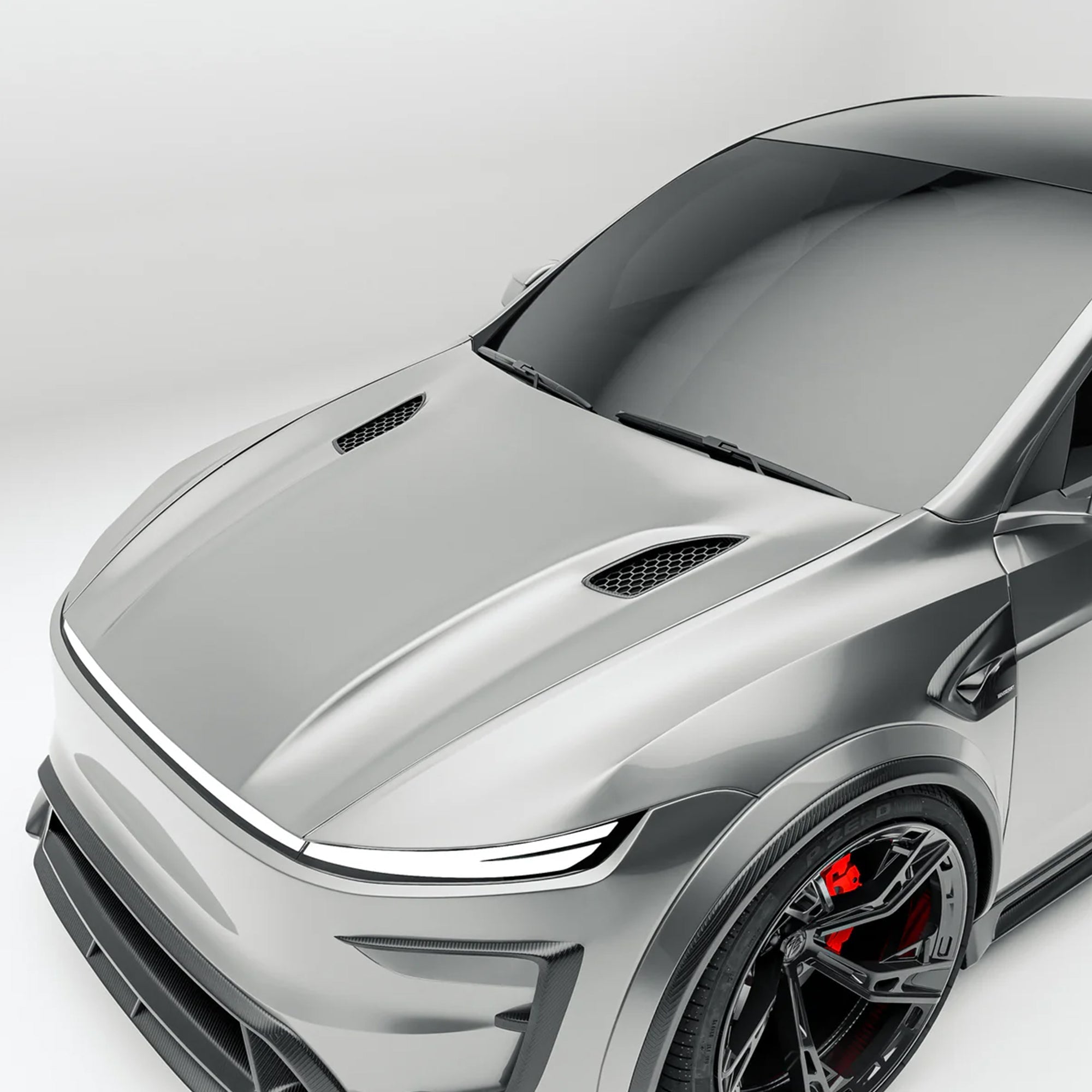 RevoZport Tesla Model Y Juniper 2024 (Gen 2) Carbon Fiber Hood / Bonnet Aftermarket Carbon Fiber Part / Bodykit - Robot Bodykits