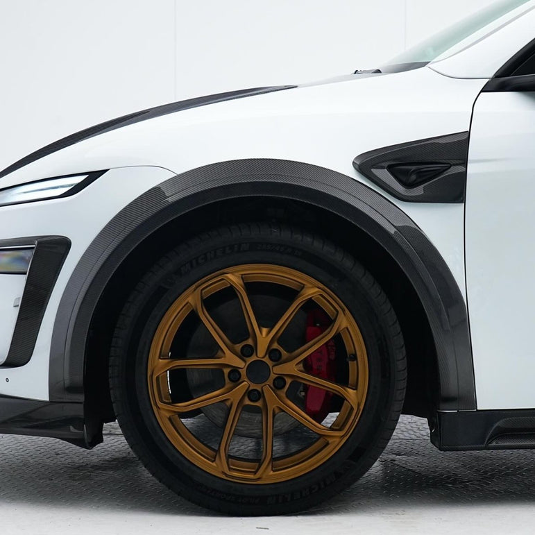 RevoZport Tesla Model Y Juniper 2024 (Gen 2) Full Carbon Wide Arch Body Kit Aftermarket Carbon Fiber Part / Bodykit - Robot Bodykits