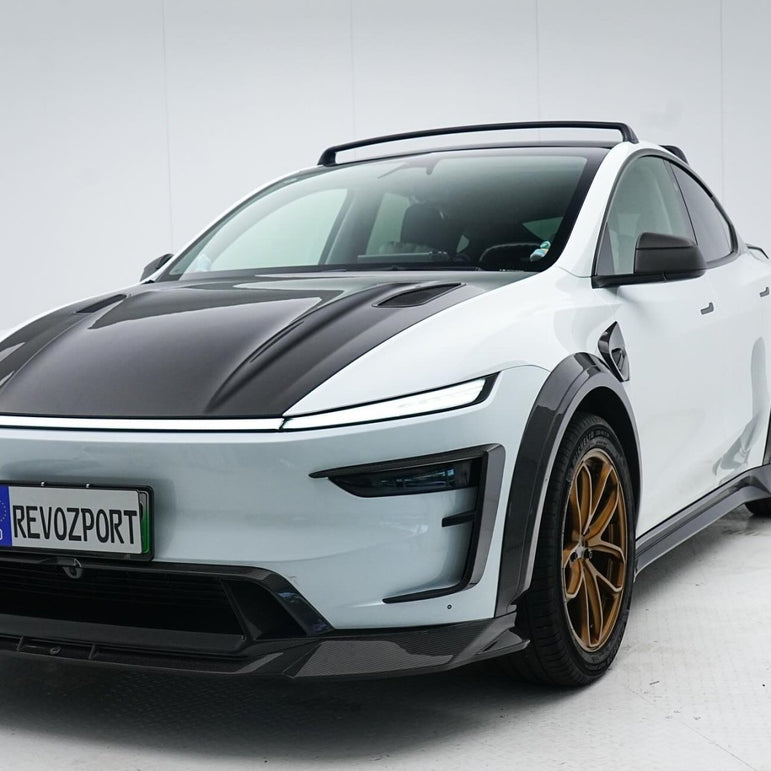 RevoZport Tesla Model Y Juniper 2024 (Gen 2) Full Carbon Wide Arch Body Kit Aftermarket Carbon Fiber Part / Bodykit - Robot Bodykits