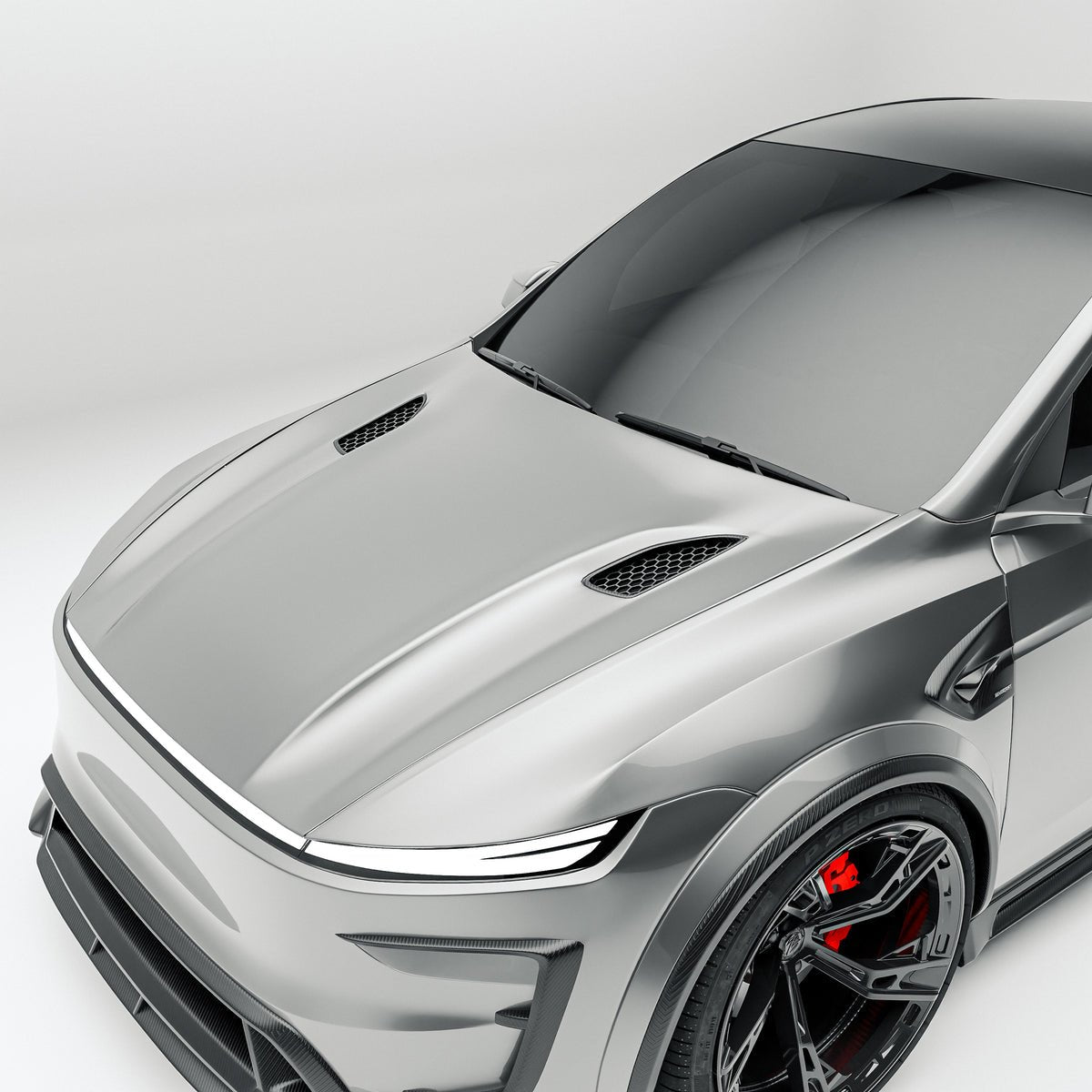 RevoZport Tesla Model Y Juniper 2024 (Gen 2) Full Carbon Wide Arch Body Kit Aftermarket Carbon Fiber Part / Bodykit - Robot Bodykits