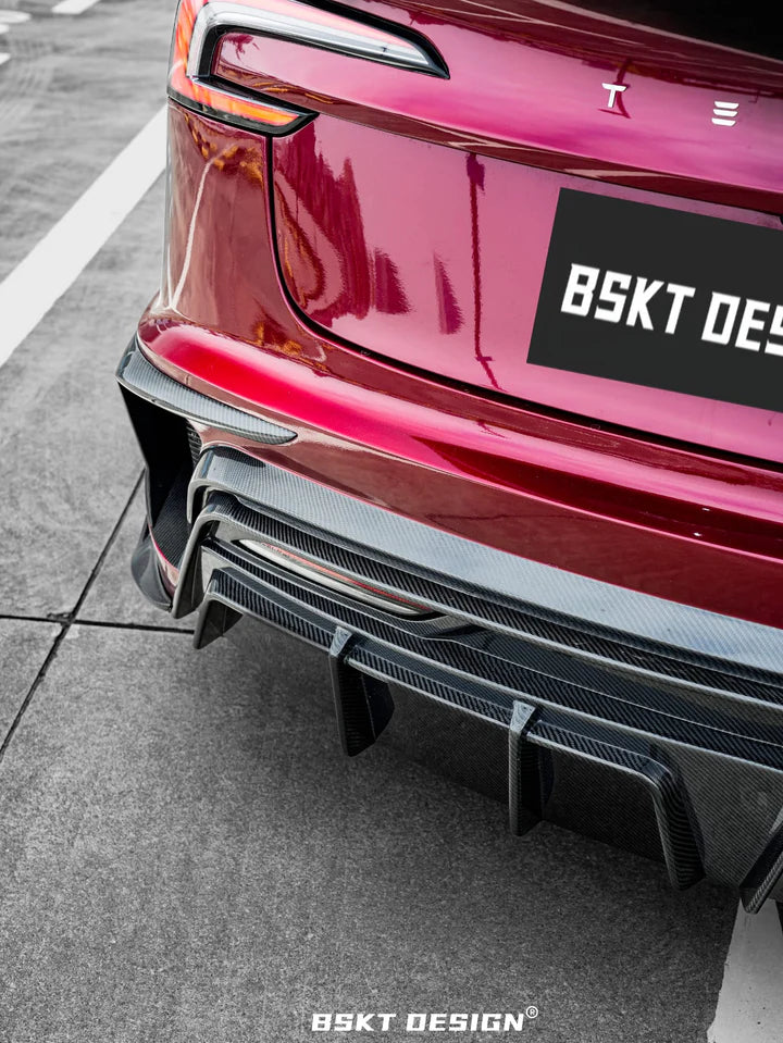 BSKT Design Carbon Fiber Full Aero Body Kit for Tesla Model 3 Highland 2023+