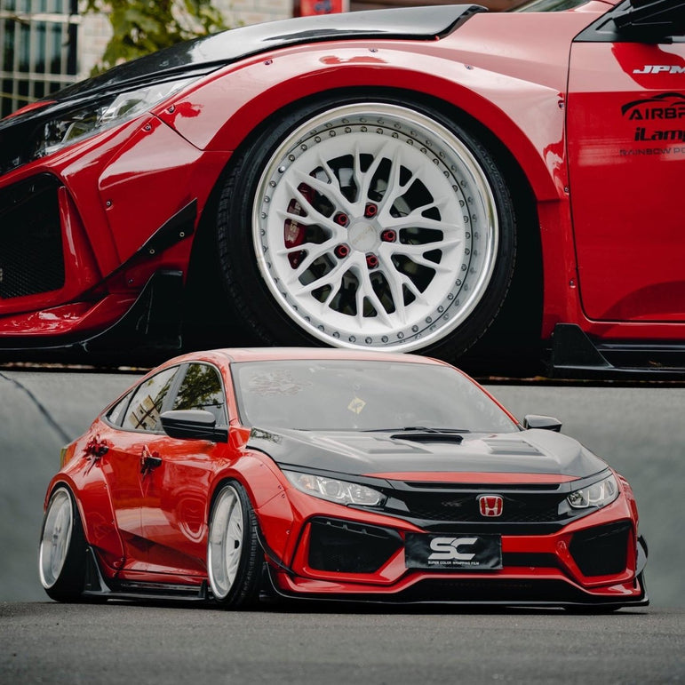Robot 10th Gen Honda Civic SEDAN FRP Complete Widebody Kit Aftermarket Carbon Fiber Part / Bodykit - Robot Bodykits