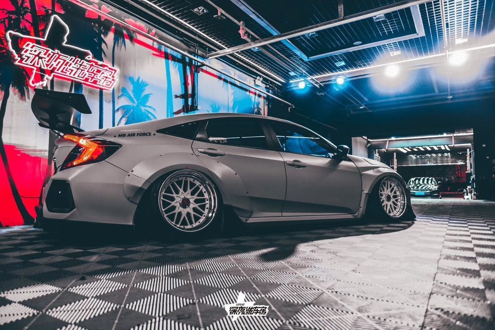 Robot 10th Gen Honda Civic SEDAN FRP Complete Widebody Kit Aftermarket Carbon Fiber Part / Bodykit - Robot Bodykits