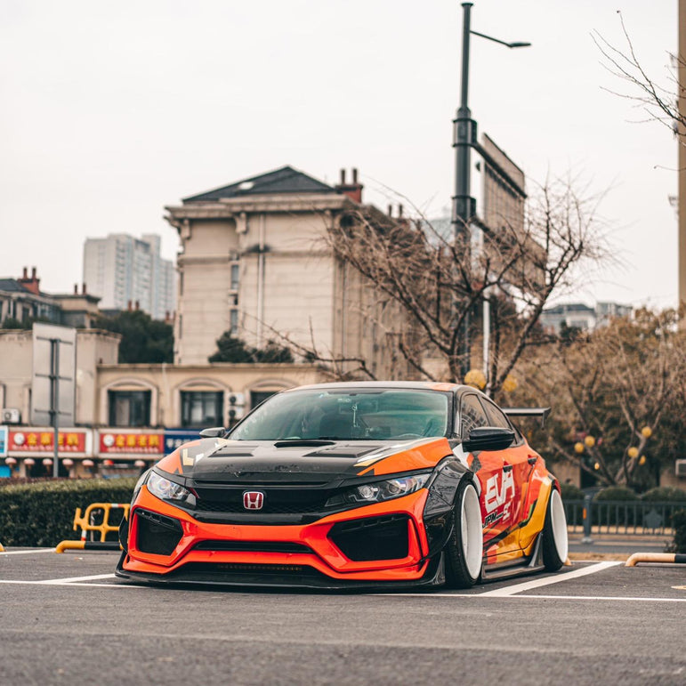 Robot 10th Gen Honda Civic SEDAN FRP Complete Widebody Kit Aftermarket Carbon Fiber Part / Bodykit - Robot Bodykits