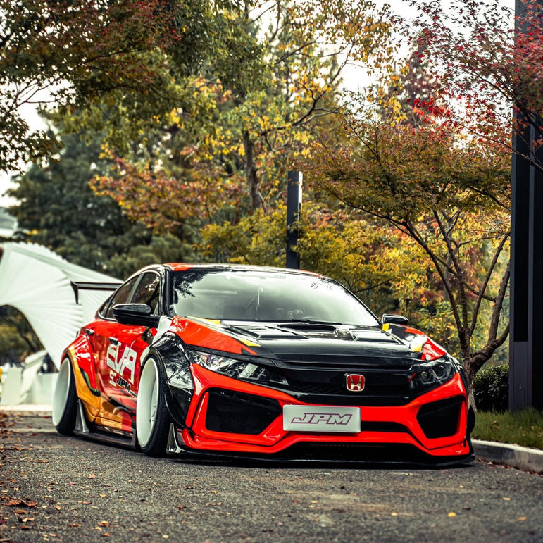 Robot 10th Gen Honda Civic SEDAN FRP Complete Widebody Kit Aftermarket Carbon Fiber Part / Bodykit - Robot Bodykits