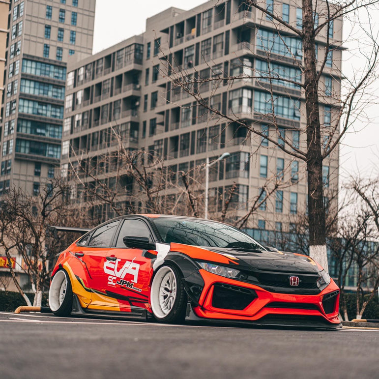 Robot 10th Gen Honda Civic SEDAN FRP Complete Widebody Kit Aftermarket Carbon Fiber Part / Bodykit - Robot Bodykits