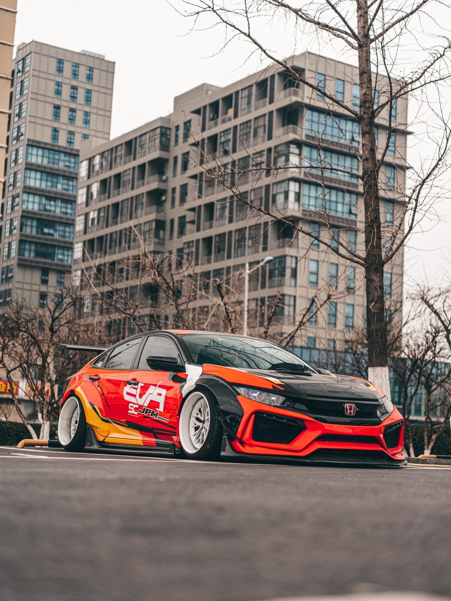 Robot 10th Gen Honda Civic SEDAN FRP Complete Widebody Kit Aftermarket Carbon Fiber Part / Bodykit - Robot Bodykits