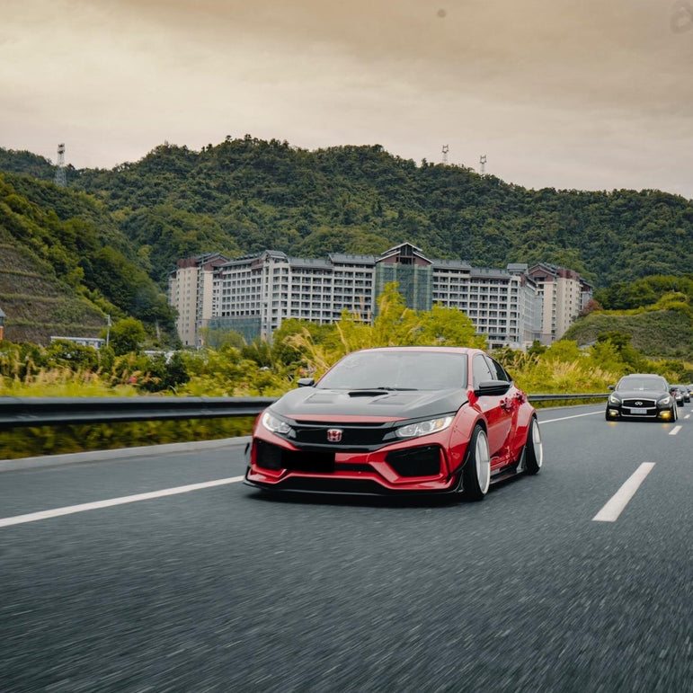 Robot 10th Gen Honda Civic SEDAN FRP Complete Widebody Kit Aftermarket Carbon Fiber Part / Bodykit - Robot Bodykits