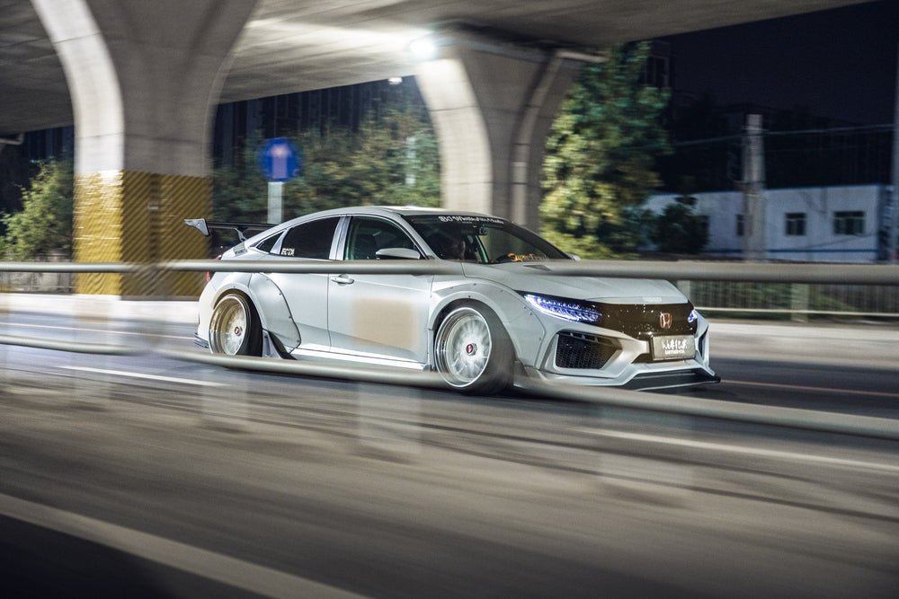 Robot 10th Gen Honda Civic SEDAN FRP Complete Widebody Kit Aftermarket Carbon Fiber Part / Bodykit - Robot Bodykits