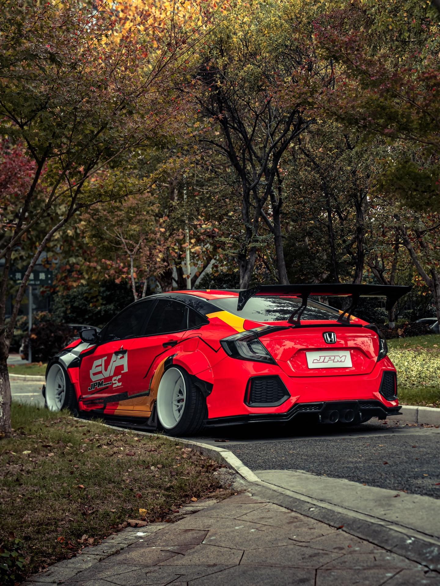 Robot 10th Gen Honda Civic SEDAN FRP Complete Widebody Kit Aftermarket Carbon Fiber Part / Bodykit - Robot Bodykits