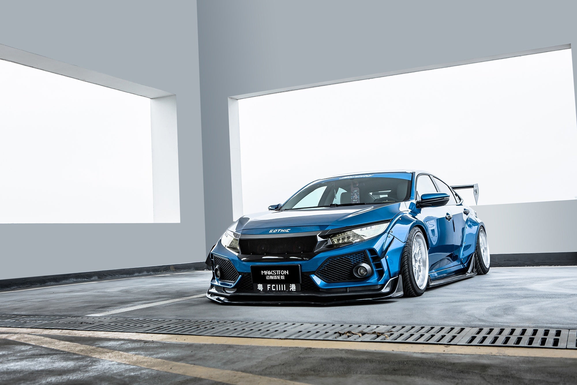Robot 10th Gen Honda Civic SEDAN FRP Complete Widebody Kit Aftermarket Carbon Fiber Part / Bodykit - Robot Bodykits