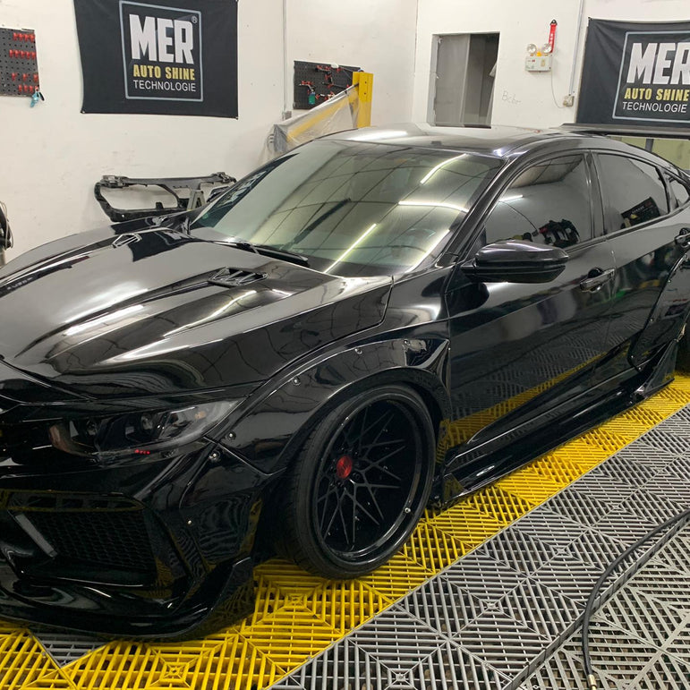 Robot 10th Gen Honda Civic SEDAN FRP Complete Widebody Kit Aftermarket Carbon Fiber Part / Bodykit - Robot Bodykits