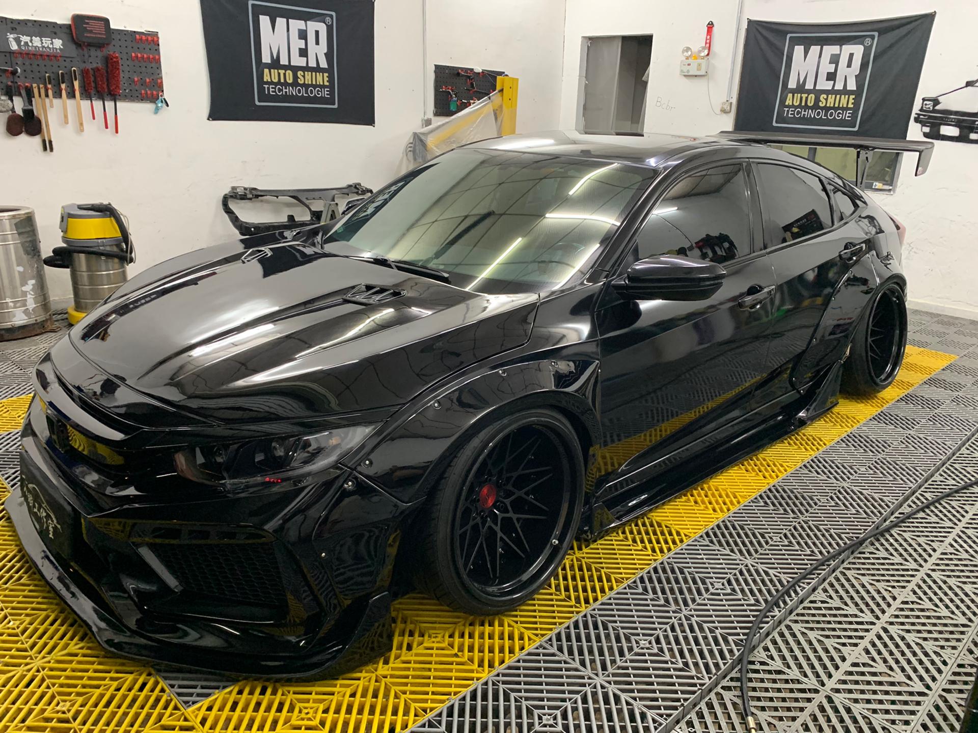 Robot 10th Gen Honda Civic SEDAN FRP Complete Widebody Kit Aftermarket Carbon Fiber Part / Bodykit - Robot Bodykits