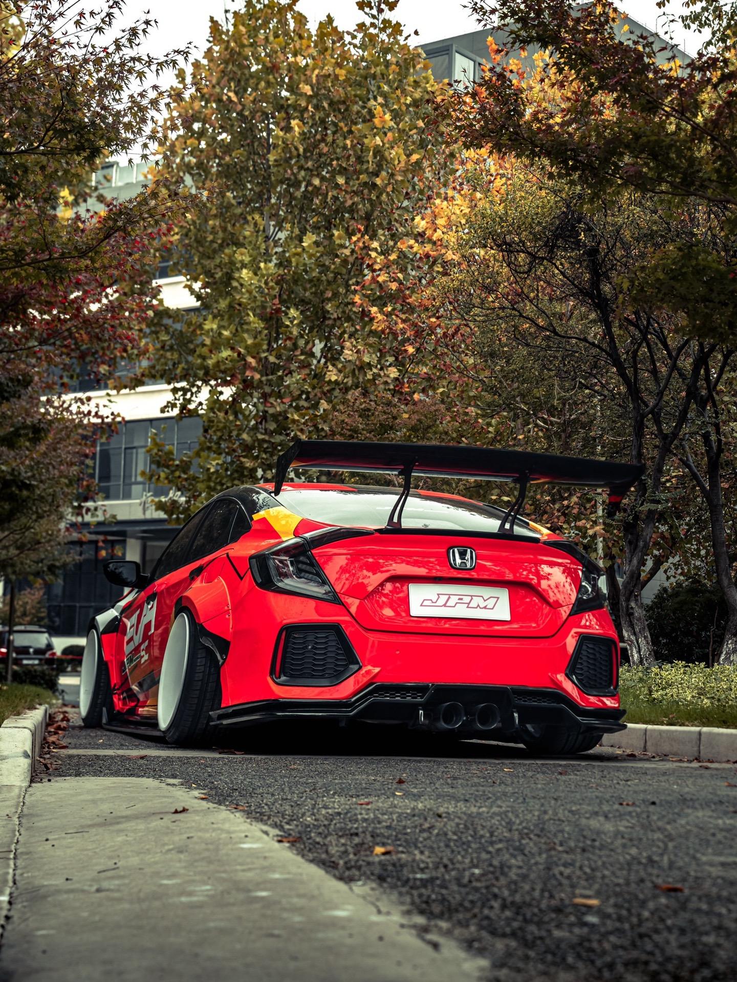 Robot 10th Gen Honda Civic SEDAN FRP Complete Widebody Kit Aftermarket Carbon Fiber Part / Bodykit - Robot Bodykits