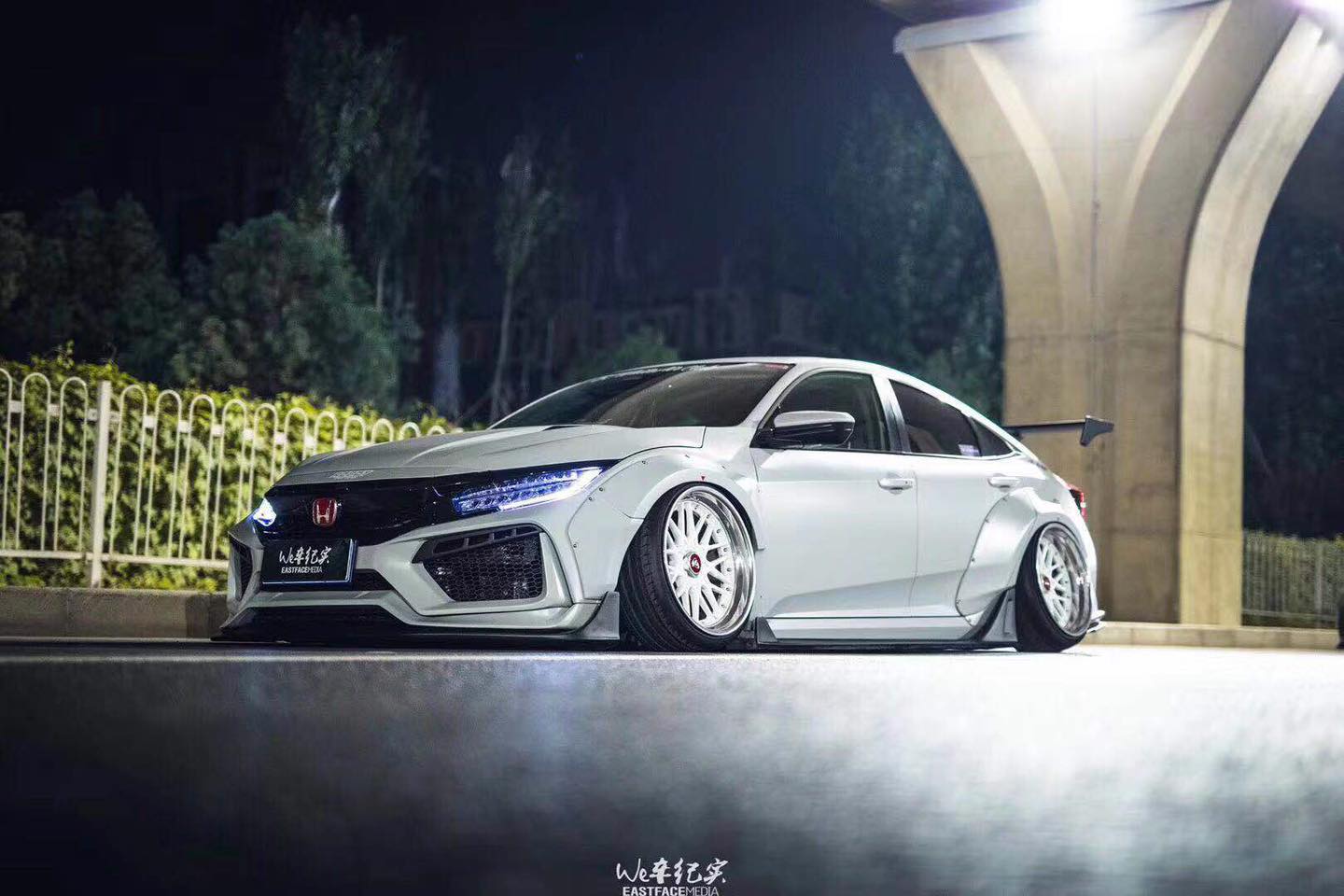 Robot 10th Gen Honda Civic SEDAN FRP Complete Widebody Kit Aftermarket Carbon Fiber Part / Bodykit - Robot Bodykits