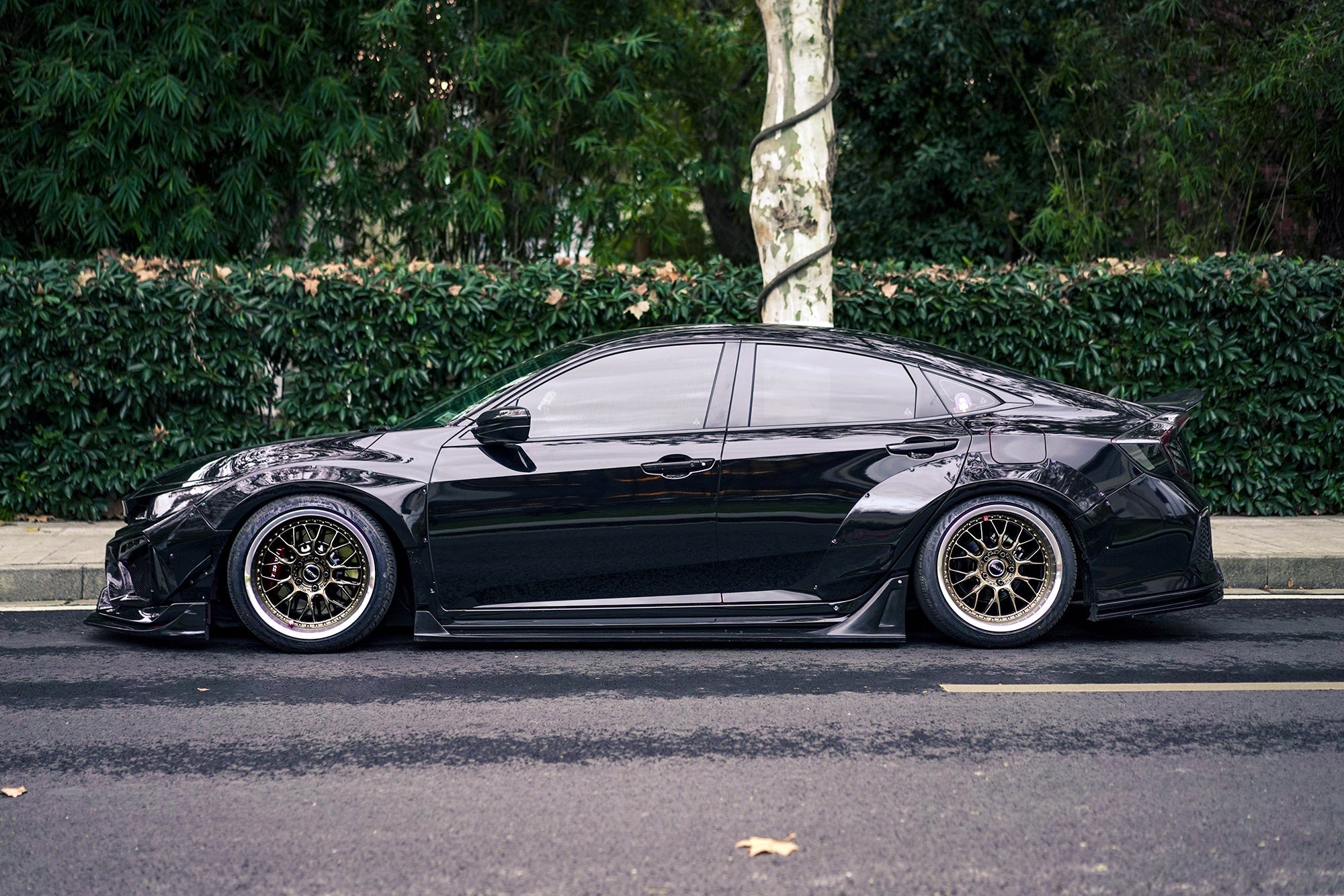 Robot 10th Gen Honda Civic SEDAN FRP Complete Widebody Kit Aftermarket Carbon Fiber Part / Bodykit - Robot Bodykits