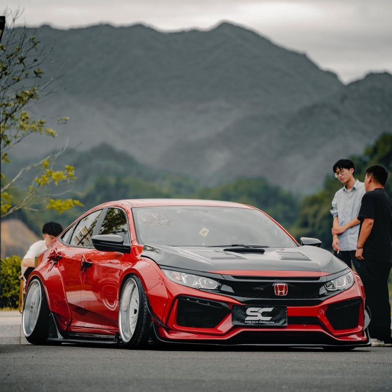 Robot 10th Gen Honda Civic SEDAN FRP Complete Widebody Kit Aftermarket Carbon Fiber Part / Bodykit - Robot Bodykits