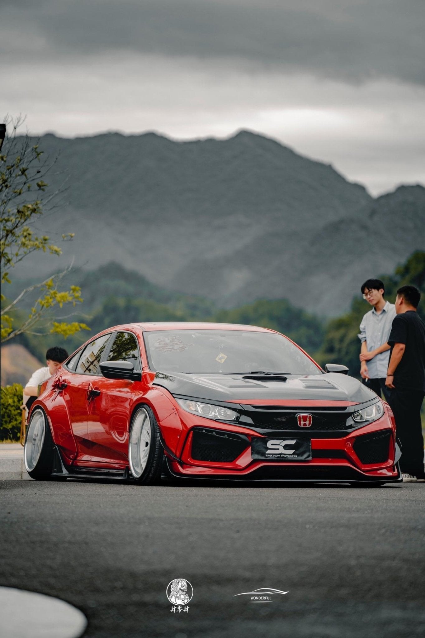 Robot 10th Gen Honda Civic SEDAN FRP Complete Widebody Kit Aftermarket Carbon Fiber Part / Bodykit - Robot Bodykits