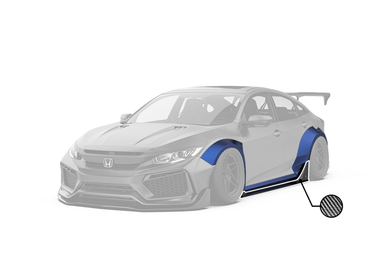 Robot 10th Gen Honda Civic SEDAN / Hatchback FRP Complete Widebody Kit Aftermarket Carbon Fiber Part / Bodykit - Robot Bodykits