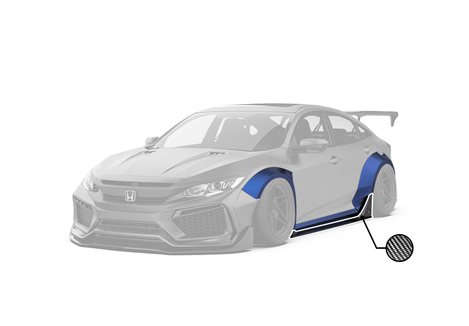 Robot 10th Gen Honda Civic SEDAN / Hatchback FRP Complete Widebody Kit Aftermarket Carbon Fiber Part / Bodykit - Robot Bodykits