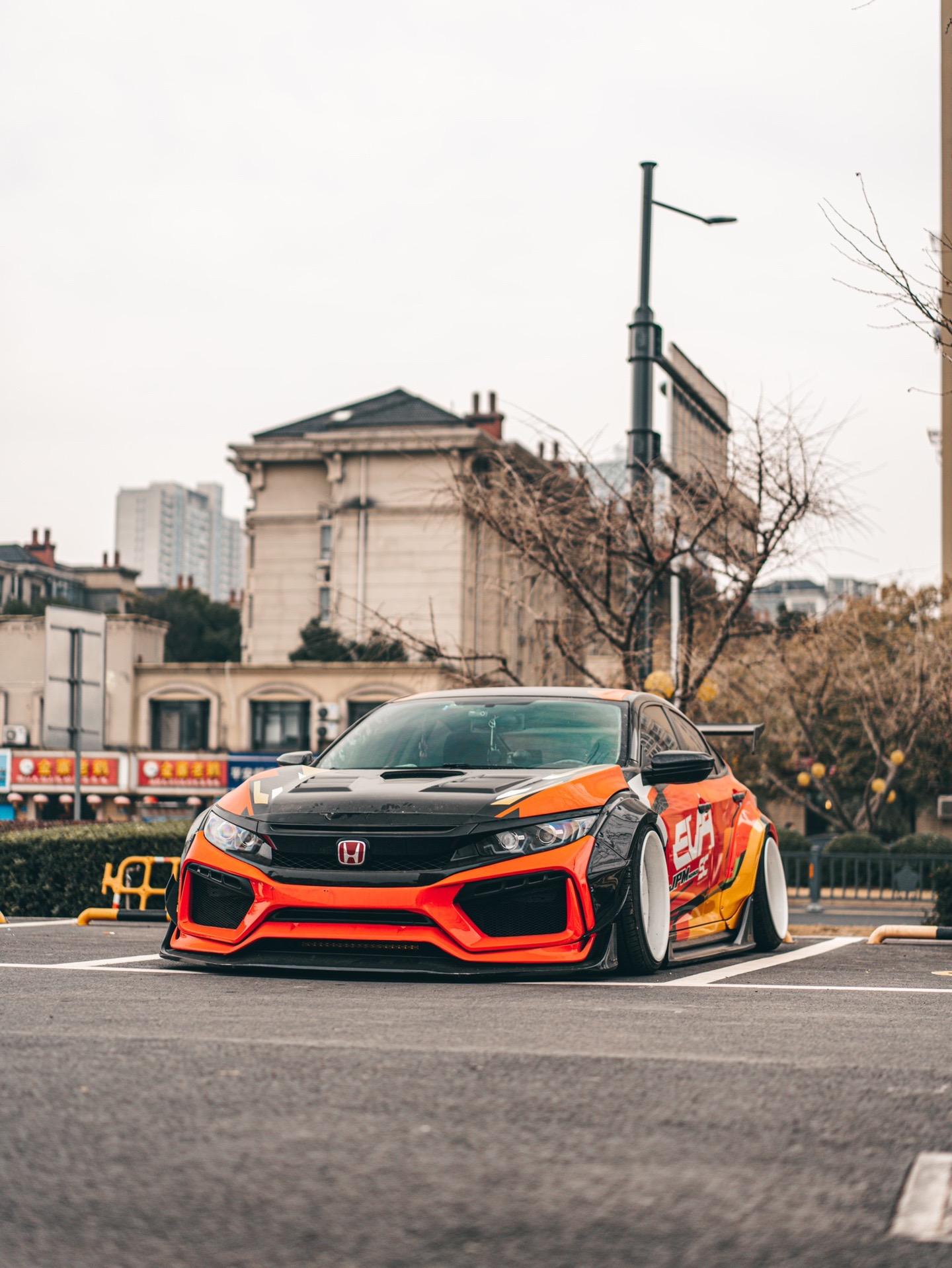 Robot 10th Gen Honda Civic SEDAN / Hatchback FRP Complete Widebody Kit Aftermarket Carbon Fiber Part / Bodykit - Robot Bodykits