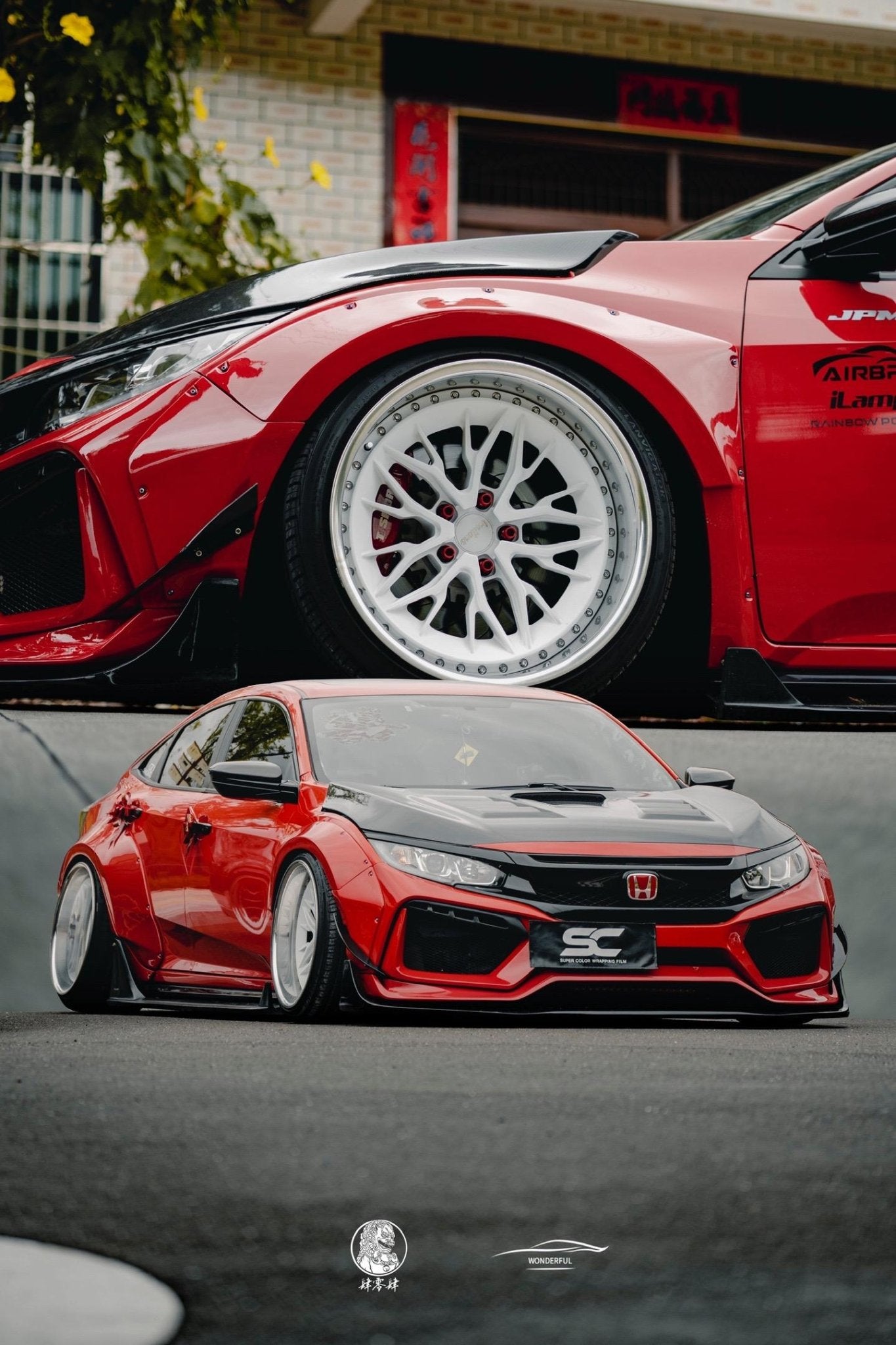 Robot 10th Gen Honda Civic SEDAN / Hatchback FRP Complete Widebody Kit Aftermarket Carbon Fiber Part / Bodykit - Robot Bodykits