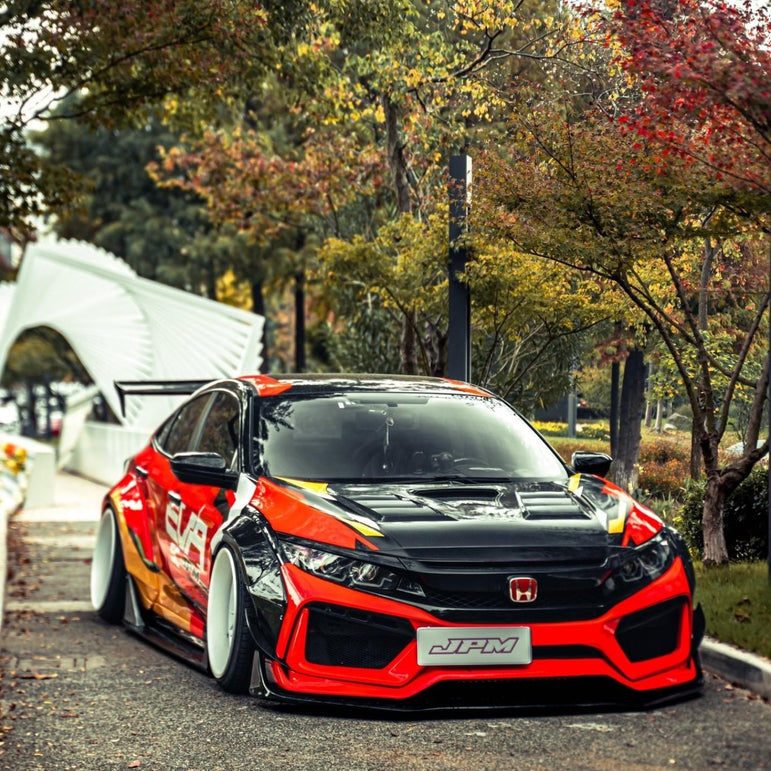 Robot 10th Gen Honda Civic SEDAN / Hatchback FRP Complete Widebody Kit Aftermarket Carbon Fiber Part / Bodykit - Robot Bodykits
