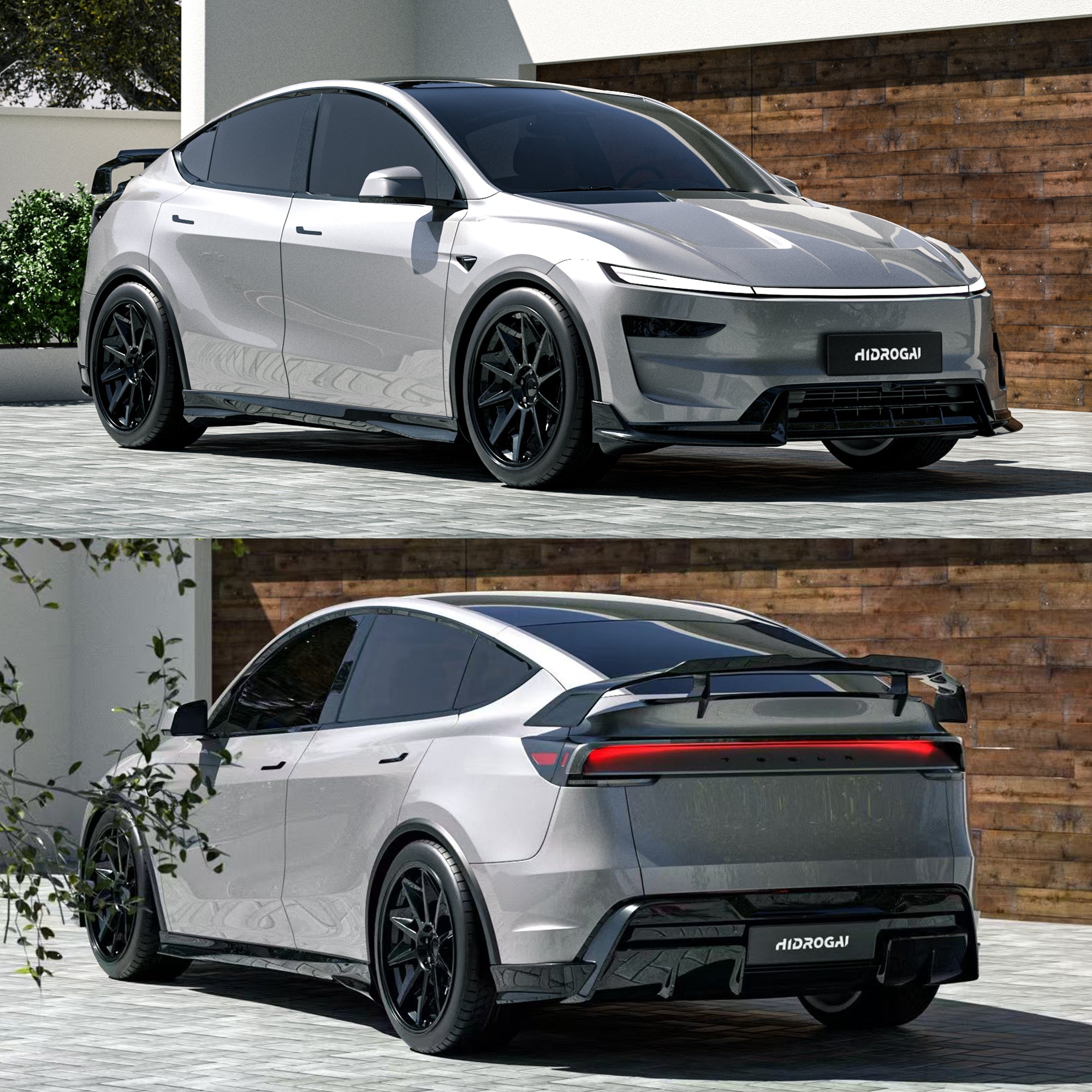 Robot 2025+ Tesla Model Y Lowline Kit Gloss Black / Carbon Bodykit Aftermarket Carbon Fiber Part / Bodykit - Robot Bodykits