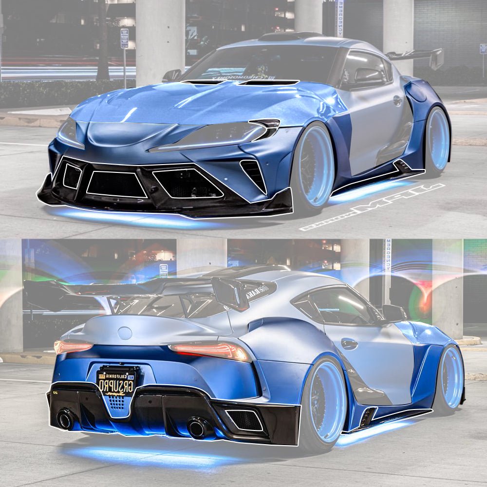 Robot Alerion (Style A) Toyota GR Supra Moray Full Widebody Kit Aftermarket Carbon Fiber Part / Bodykit - Robot Bodykits