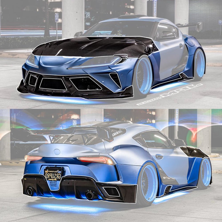 Robot Alerion (Style A) Toyota GR Supra Moray Full Widebody Kit Aftermarket Carbon Fiber Part / Bodykit - Robot Bodykits