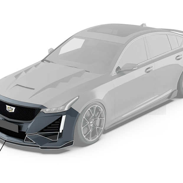 Robot Cadillac CT5 "Prism" FRP Front Bumper & Front Lip Aftermarket Carbon Fiber Part / Bodykit - Robot Bodykits