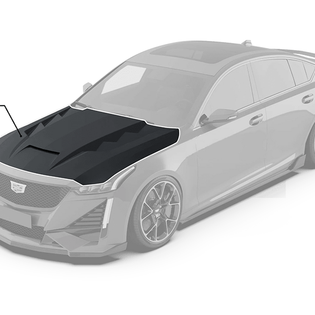 Robot Cadillac CT5 "Prism" Hood / Bonnet Aftermarket Carbon Fiber Part / Bodykit - Robot Bodykits