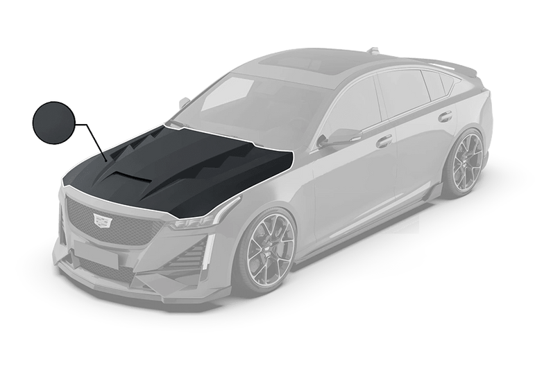 Robot Cadillac CT5 "Prism" Hood / Bonnet Aftermarket Carbon Fiber Part / Bodykit - Robot Bodykits