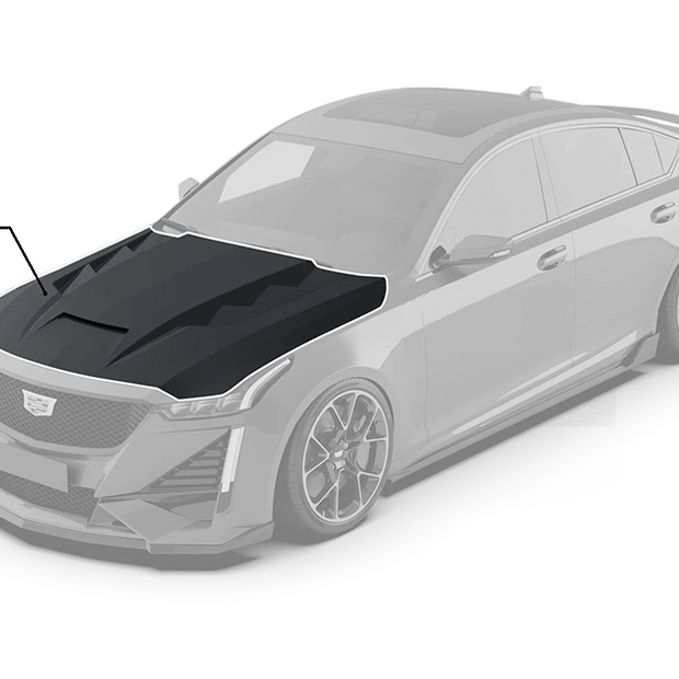 Robot Cadillac CT5 "Prism" Hood / Bonnet Aftermarket Carbon Fiber Part / Bodykit - Robot Bodykits
