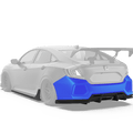 Robot Craftsman 10th Gen Honda Civic Body Kit Narrowbody Fibre Glass Reinforced Plastic Complete Body Kit Aftermarket Carbon Fiber Part / Bodykit - Robot Bodykits