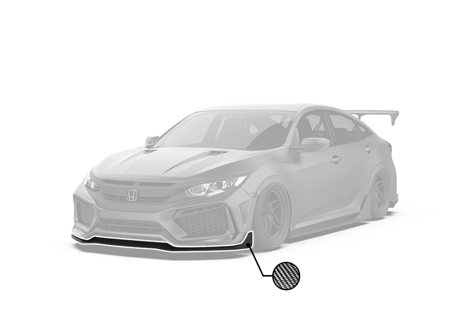 Robot Craftsman 10th Gen Honda Civic Front Bumper & Front Lip Aftermarket Carbon Fiber Part / Bodykit - Robot Bodykits