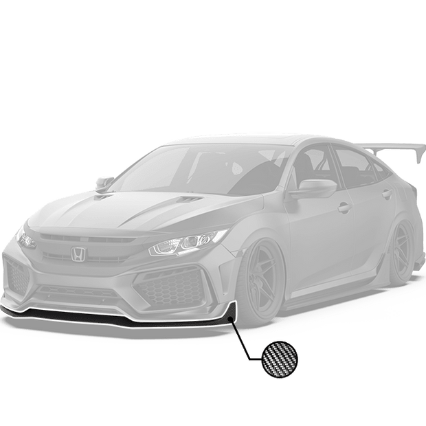 Robot Craftsman 10th Gen Honda Civic Front Bumper & Front Lip Aftermarket Carbon Fiber Part / Bodykit - Robot Bodykits
