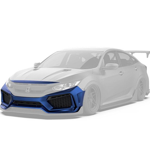 Robot Craftsman 10th Gen Honda Civic Front Bumper & Front Lip Aftermarket Carbon Fiber Part / Bodykit - Robot Bodykits