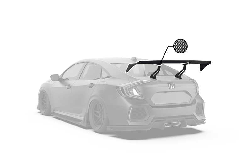 Robot Craftsman 10th Gen Honda Civic GT Wing (Sedan Only) Aftermarket Carbon Fiber Part / Bodykit - Robot Bodykits