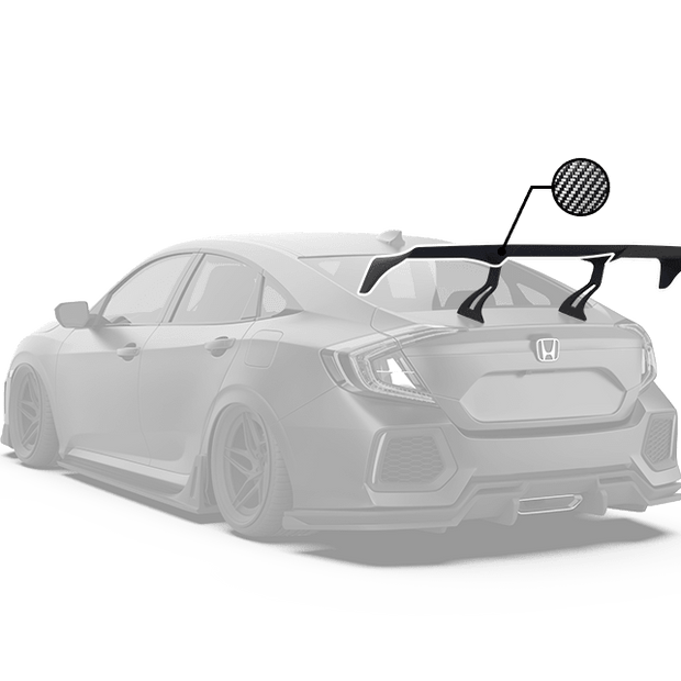 Robot Craftsman 10th Gen Honda Civic GT Wing (Sedan Only) Aftermarket Carbon Fiber Part / Bodykit - Robot Bodykits